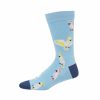 Blue Cockatoo Socks - Left