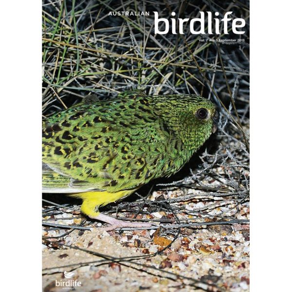 Front cover featuring a Night Parrot